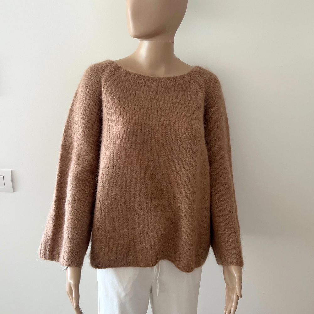 #4 - Handgebreide trui - mohair / alpaca